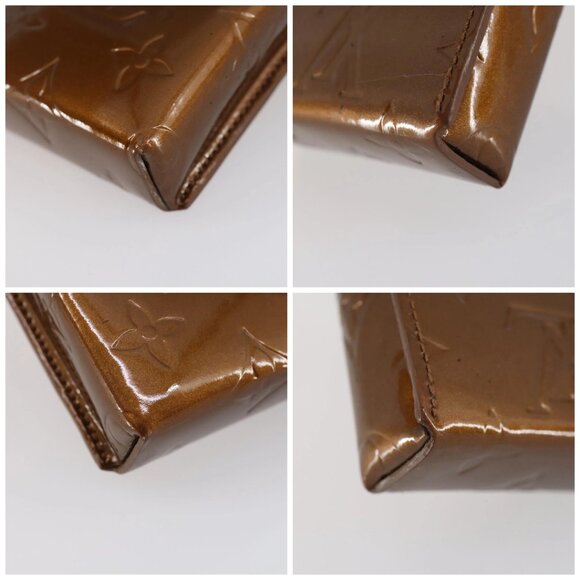 LOUIS VUITTON Monogram Vernis Green Cigarette Case Bronze M91156 Auth bs29785 - Picture 14 of 14